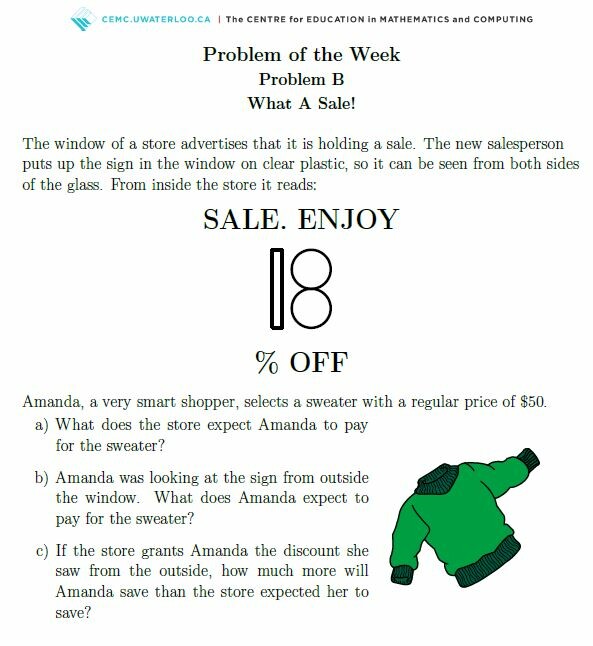 Problem of the week image